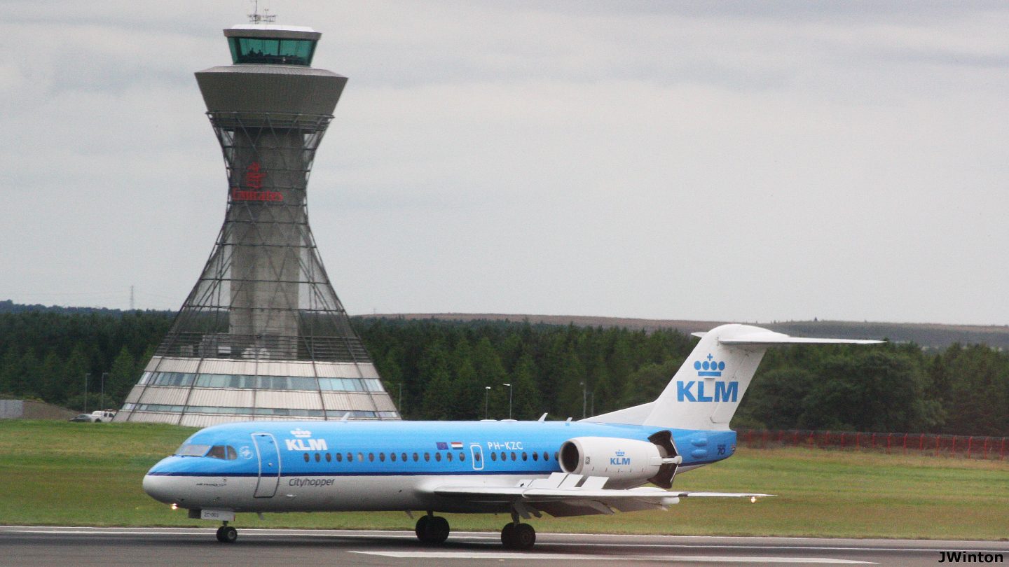 Aircraft at Newcastle airport